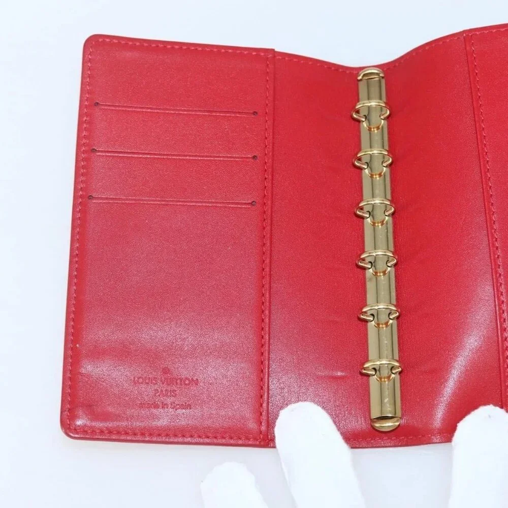 LOUIS VUITTON Monogram Vernis Agenda PM Planner Cover Rouge